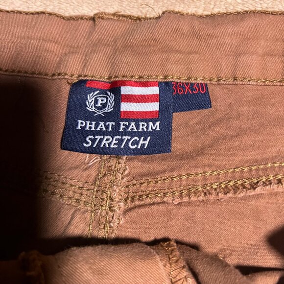 Phat Farm Stretch‎ 36x30 Brown Button Zip Outdoor Work Pants (L) - Picture 8 of 9